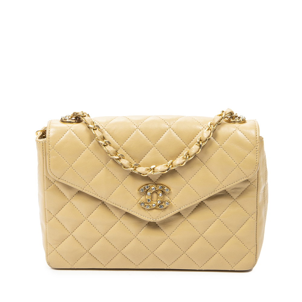 Chanel CC Crystal Push Lock Square Flap - Picture 1 of 7